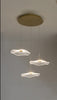 Lotus Leaf Design Acrylic Lustrous Modern Chandelier - Lixra