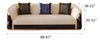 Contemporary Style Luxurious Leather Upholstered Wooden Sofa Set / Lixra