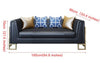 Modular Leather Upholstered Living Room Sofa / Lixra