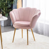 Petal Designed Velvet Fabric Accent Chair - Lixra