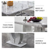 Ultra-Modern Luxurious Glossy Marble Top Dining Table / Lixra
