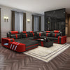Contemporary Design Sumptuous Leather Sectional Sofa/Lixra