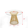 Modern Round Tempered Glass Top Dining Table Set / Lixra