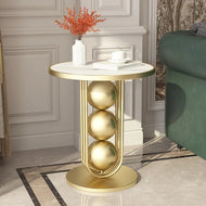 Marble Table Top Modern Side Table / Lixra
