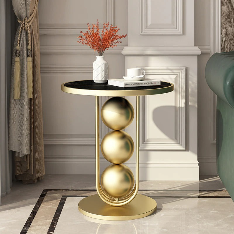 Marble Table Top Modern Side Table / Lixra
