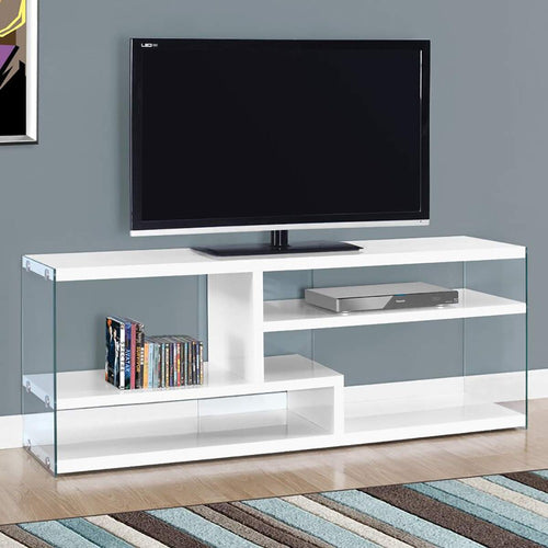 Modern Style Flamboyant Wooden Open TV Stand - Lixra