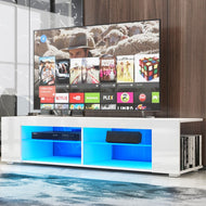 Wooden Modern TV Stand With LED / Lixra