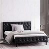 Button Tufted Modern Stunning Leather Bed - Lixra