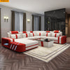Contemporary Design Sumptuous Leather Sectional Sofa/Lixra