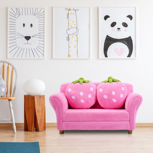 Modern Delectable Pink Colored Kids Sofa / Lixra