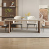 Modern Luxurious Bright Marble-Top Dining Table Set / Lixra