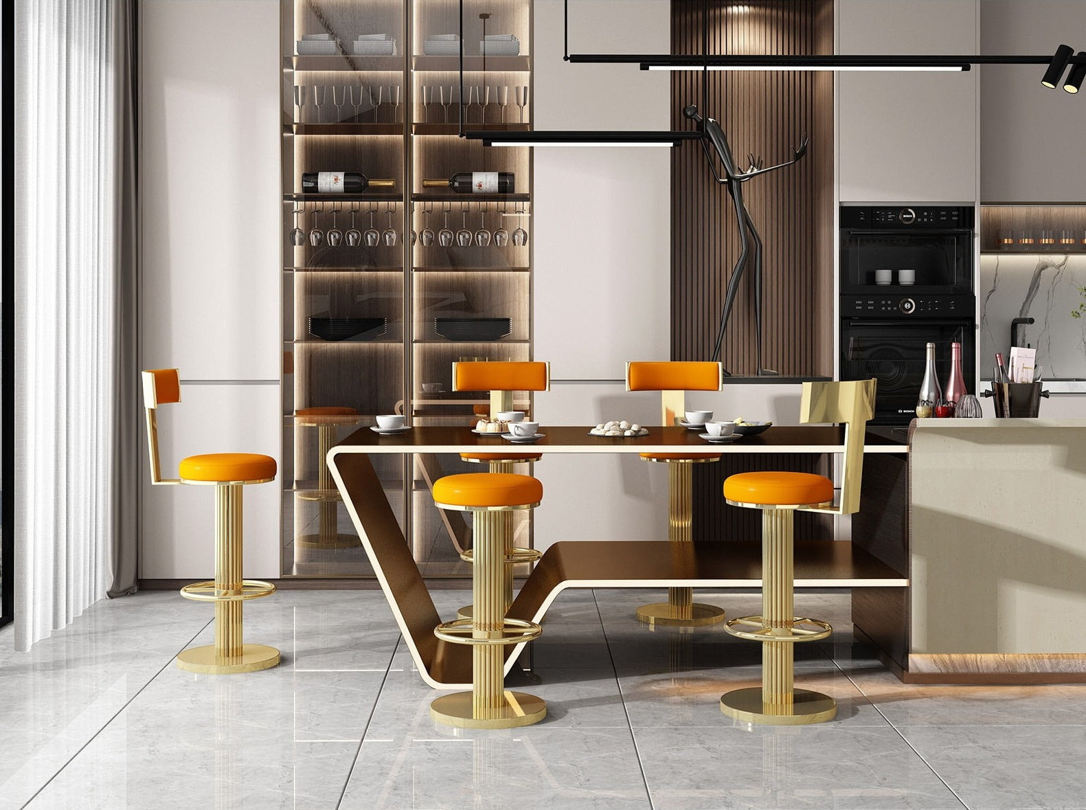 Kitchen Rasied Chair Set Of 3 Elegant Adjustable High Raised Chairs - Lixra.com
