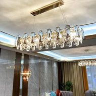 Aesthetic Shiny Crystal Modern Chandelier / Lixra