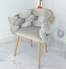 Cute Stylish Designed Round Cotton Bread Leisure Accent Chair - Lixra