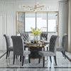 Modern Endearing Button Tufted Cozy Fabric Dining Chairs - Lixra