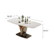 Magnificent Y Design Base Marble Top Dining Table Set / Lixra
