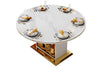 Glamourous Luxurious Multi-Functional Dining Table Set with Lazy SuSan / Lixra