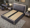 Line- Design Contemporary Opulent Leather Bed - Lixra
