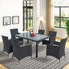 Tempered Glass Patio Dining Table Set / Lixra