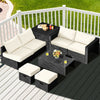 Modern Magnificent PE Rattan Outdoor Sectional Sofa Set - Lixra