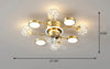 Voguish Style Sumptuous Ceiling Fan With LED Light / Lixra