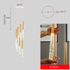 Astounding Wind Chimes Style Staircase LED Chandeliers-Lixra