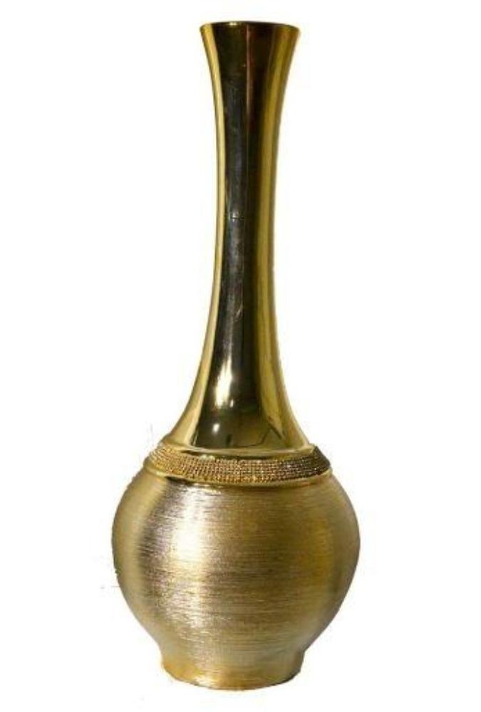 Modern Gracious Golden Finish Flower Vase - Lixra 