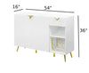 Elegant Gold-Plated Dining White Buffet Table / Lixra