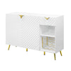 Elegant Gold-Plated Dining White Buffet Table / Lixra