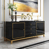 Light Luxury Contemporary Design Glossy Wooden Buffet Table - Lixra