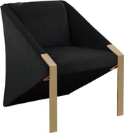 Velvet Finish Living Room Accent Chair / Lixra