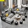 Modern Lavish U-shaped Light Grey Fabric Sectional Sofa - Lixra