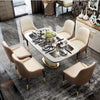 Superb Finish Luxurious Look Marble Top Dining Table Set - Lixra