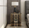 Light Luxury Home Desire Double-Layer Storage Marble Top Side Table - Lixra