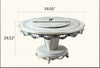 Italian Style Modern Round Dining Table Set With Lazy Susan / Lixra