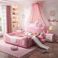 Contemporary Cat Design Leather Kid's Bed / Lixra