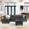 Modern Appealing L-shaped Leather Sofa - Lixra