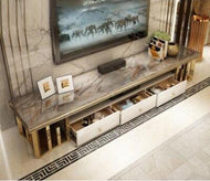 Modern Marble Top Wooden TV Stand / Lixra