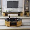 Urban Style Modern Designed Marble Top Coffee Table and TV Stand - Lixra