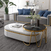 Light Luxury Magnificent Black Finish Marble Top Coffee Table-Lixra