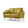 Gold Velvet Love Sofa With 2 Single Seater Sofa / Lixra