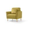 Gold Velvet Love Sofa With 2 Single Seater Sofa / Lixra