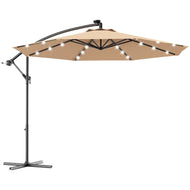 Contemporary Umbrella Shade Exclusive Solar Powered LED Light- Lixra