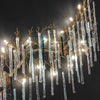 Crystal And Falling Branches Wall Light / Lixra