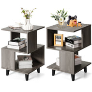 2pcs Solid Wooden Distinctive Night Stand / Lixra