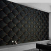 3D Black Luxurious Soft Roll Mural Living Room Wall Paper / Lixra