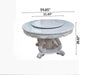 Modern Minimalistic Designed Round Shaped Marble Dining Table Set - Lixra