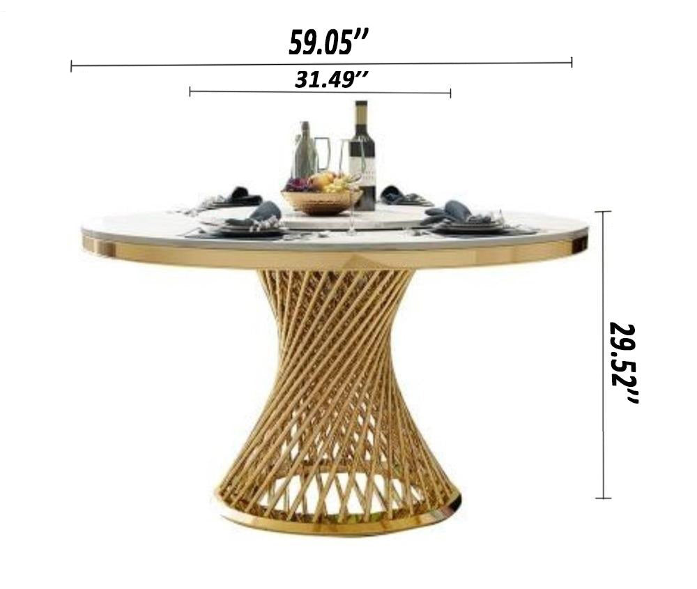Modern Classic Luxurious Marble Dining Table - Lixra