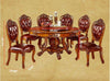 Antique-Design Magnificent Wooden Dining Table Set With Lazy Susan / Lixra