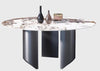 Contemporary Designed Astonishing Look Marble Top Dining Table - Lixra
